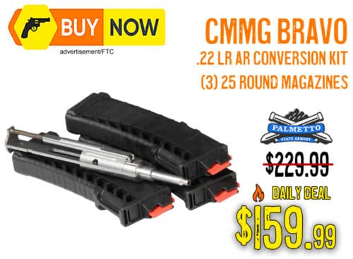 CMMG Bravo AR-15 22LR Rifle Conversion Kit + 3 Mags – $159.99
