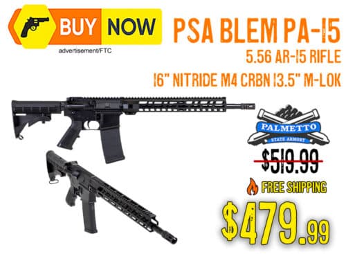 PSA PA-15 5.56 AR-15 Rifle M4 Carbine BLEM – $479.99