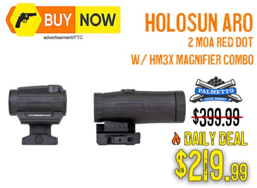 Holosun ARO Red Dot & HM3X Magnifier Combo – $219.99