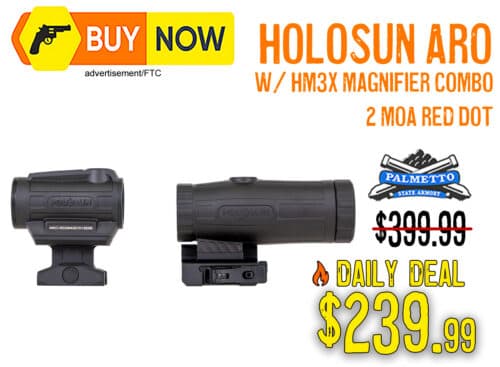 Holosun ARO Red Dot & HM3X Magnifier Combo – $239.99