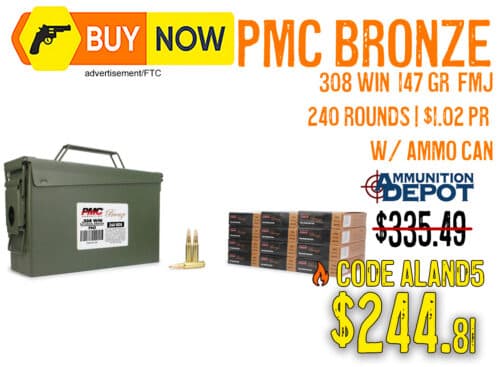 PMC Bronze .308 Ammo Deal Drops 240-Round Ammo Can to $244.81–Save 27%
