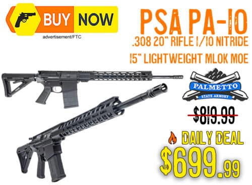 PSA PA-10 Gen3 20-Inch .308 Rifle Drops to $699.99 — Save 15% Today