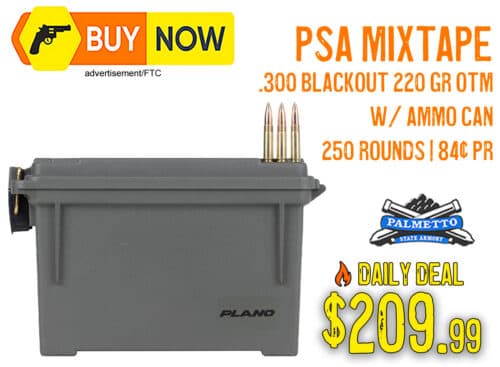 PSA Mixtape .300 Blackout Deal: 250 Subsonic OTM Rounds for $209.99