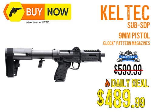 KelTec’s New Folding 9mm “Nub Sub” Marked Down to $489.99