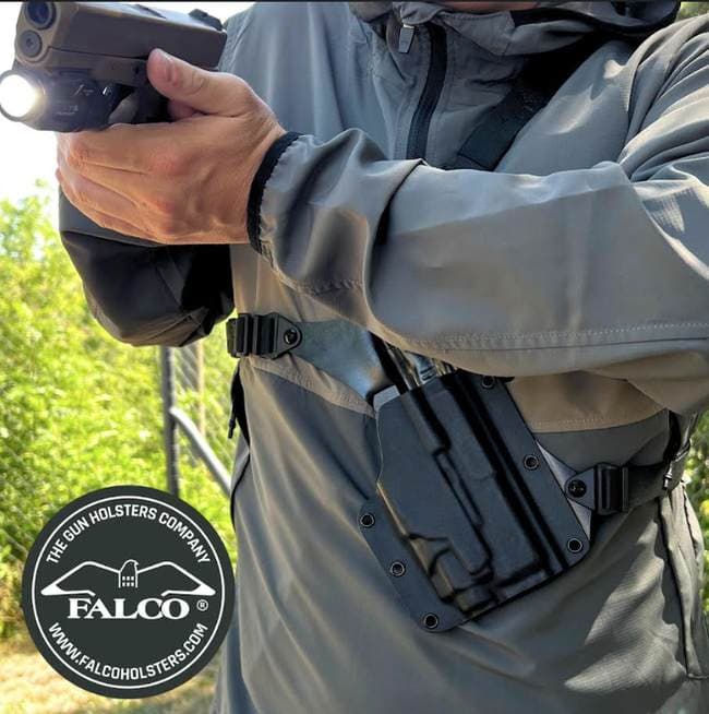 Falco Holsters Introduces New Light-Bearing Kydex Chest Holster